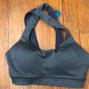 Brooks gray sports bra